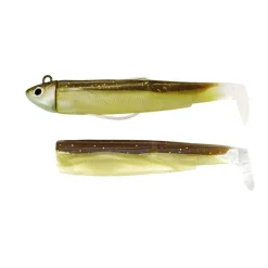 Fiiish Kit Leurre Souple Arme Combo Black Minnow 120 + Tete Plombee Search * Leurres Mer