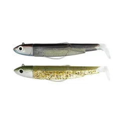 Fiiish Kit Leurre Souple Arme Double Combo Black Minnow 90 + Tete Plombee Off Shore * Leurres Carnassiers|Leurres Mer
