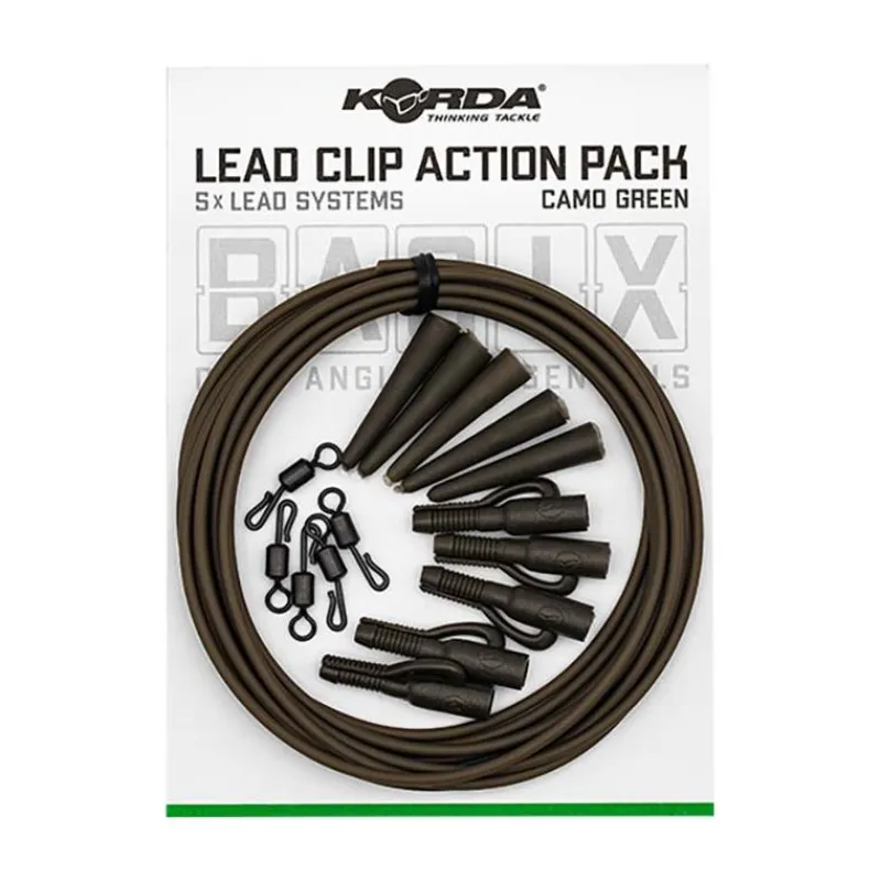 Korda Kit Montage Basix Lead Clip Action Pack * Montages Carpe