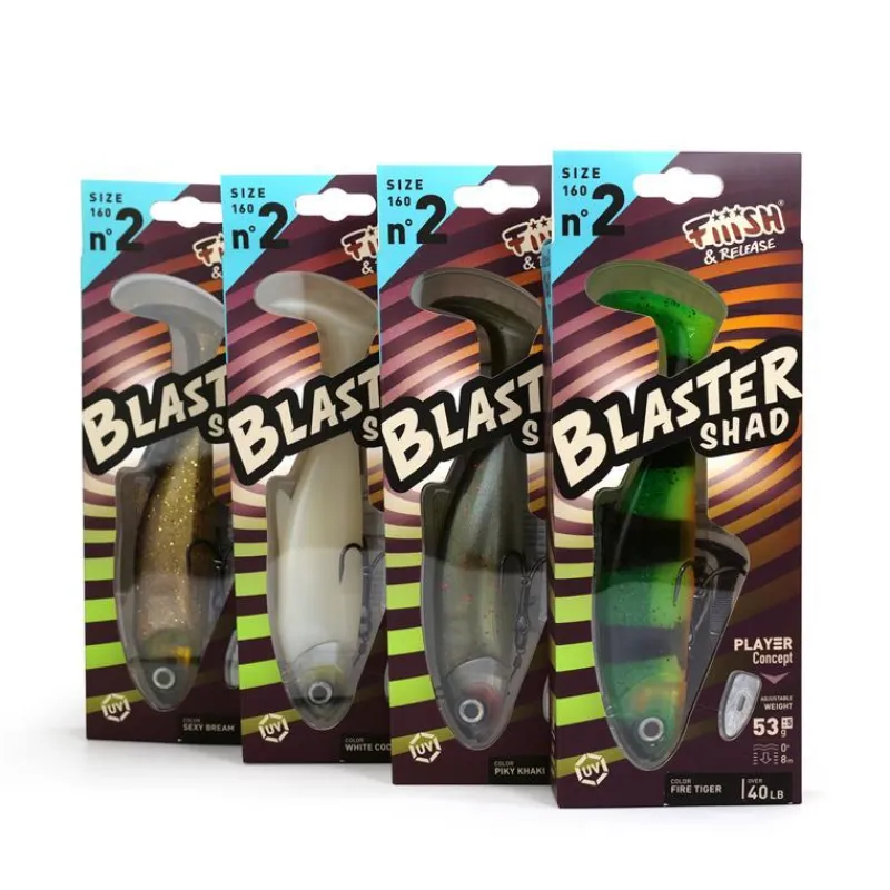 Fiiish Leurre Souple Armé Blaster Shad 160 - 16Cm * Leurres Silure