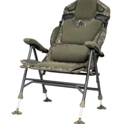 Trakker Levelchair Levelite Camo Longback Recliner * Bivouac