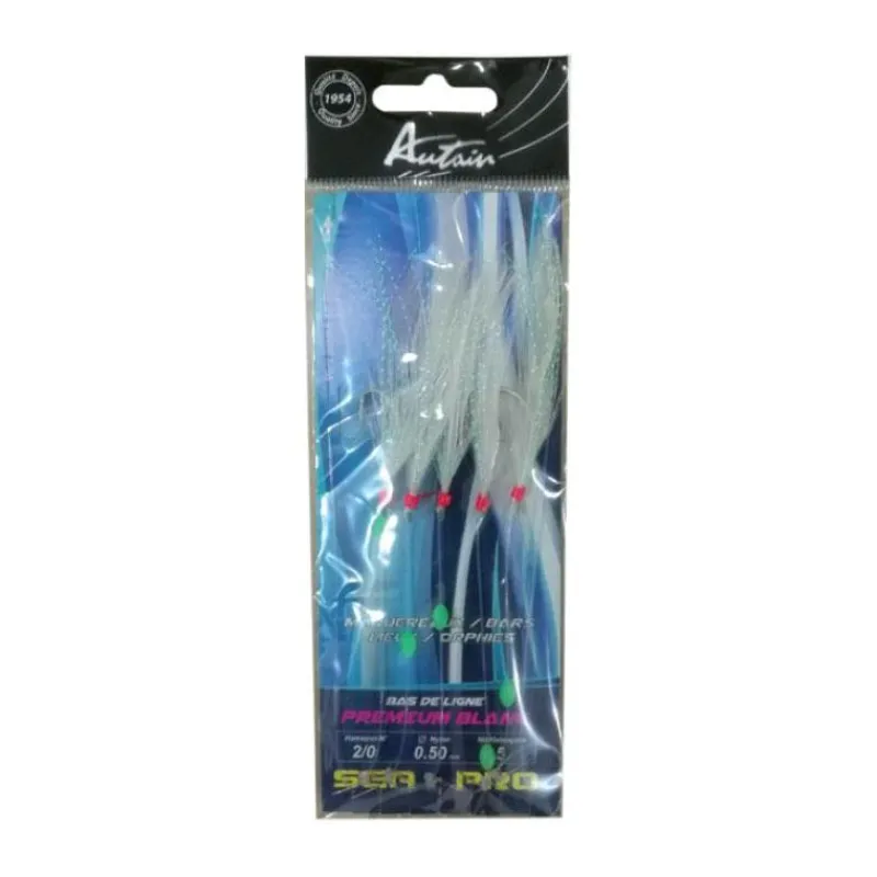 Autain Ligne De Traine Premium Blanc * Lignes Montées