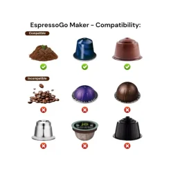 Machine À Café Holdcarp Espressogo Maker