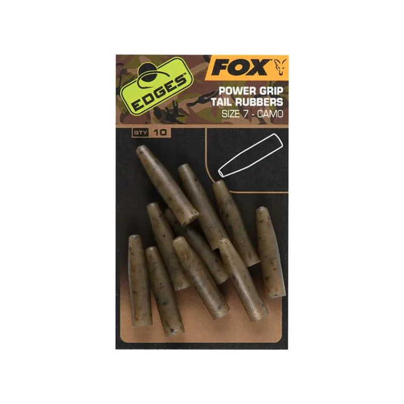 Fox Manchon Edges Camo Powergrip Tail Rubbers * Montages Carpe
