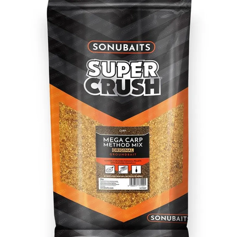 Sonubaits Method Mix Super Crush Mega Carp Method Mix Original * Appâts - Amorces|Feeder