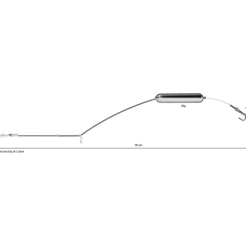 Mikado Montage Earth Worm Ready Rig * Montage Silure