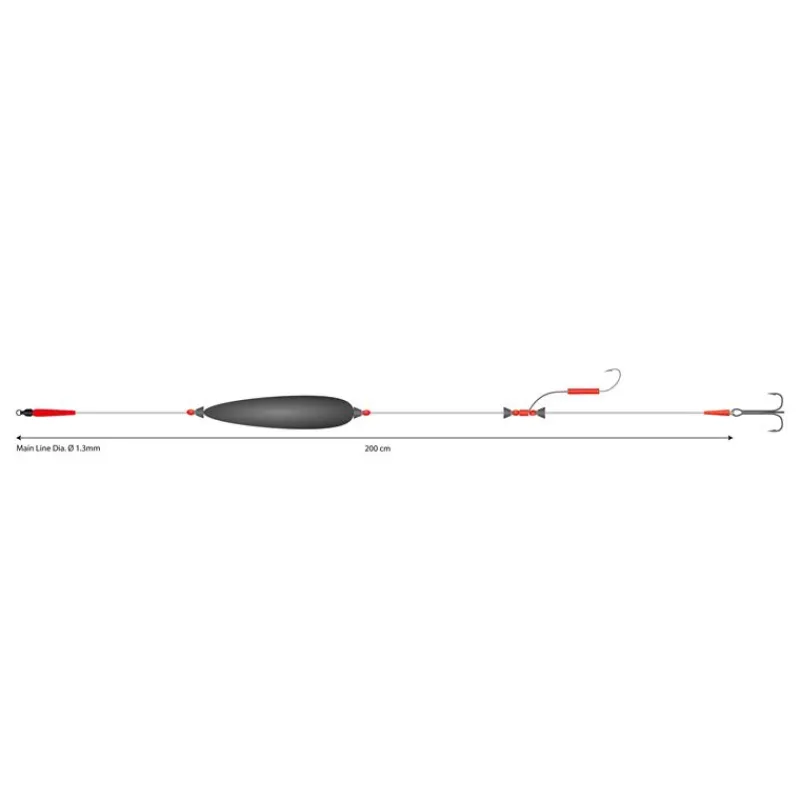 Mikado Montage Mono Catfish Set Iii Big Bait Ready Rig * Montage Silure