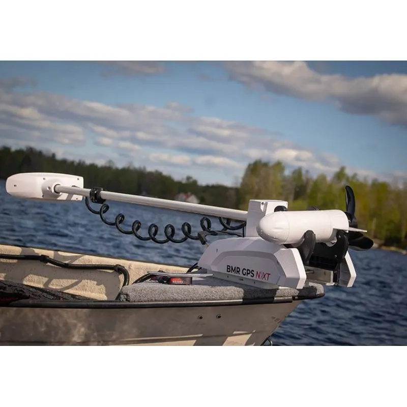 Rhino Moteur Électrique Bmr Gps Nxt 65Longshaft 12V ElectricOutboard Motor White * Moteurs Électriques Bateau