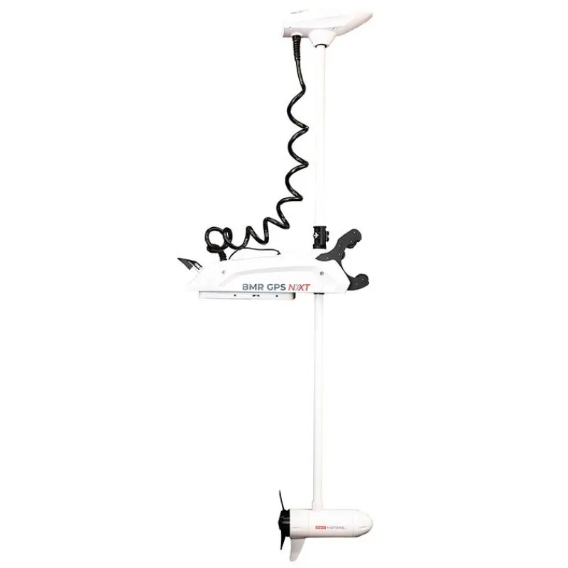 Rhino Moteur Électrique Bmr Gps Nxt 65Longshaft 12V ElectricOutboard Motor White * Moteurs Électriques Bateau