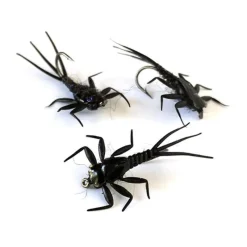 Sempe Mouche Nymphe Mayfly Noire - Par 3 * Mouches