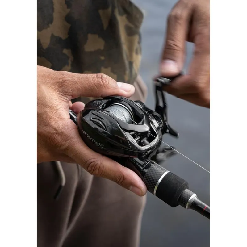 Zebco Moulinet Casting Demonic All Black Baitcaster 150 Lhw * Moulinets Carnassier