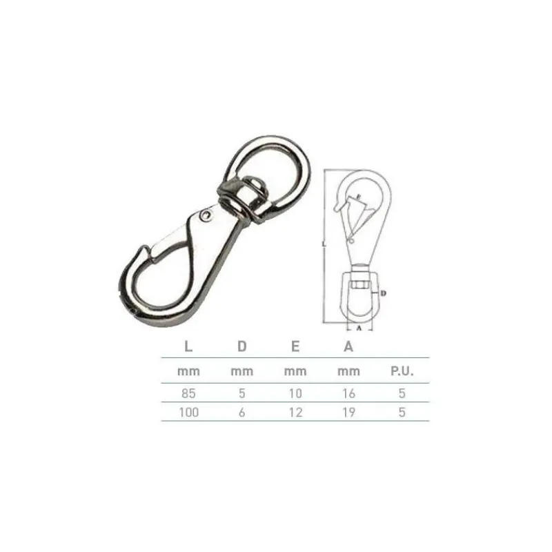 Pike n Bass Mousqueton Emerillon Voile Pike'n Bass Alliage Aluminium * Ancres