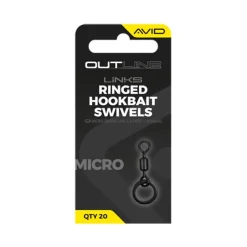 Avid Carp Émérillon Outline Mirco Ringed Hookbait Swivel * Montages Carpe