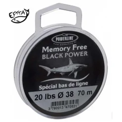 Powerline Nylon A Bas De Ligne Memory Free Black Power * Fils - Tresses - Bdl Carnassier|Tresses - Fils - Bdl Mer