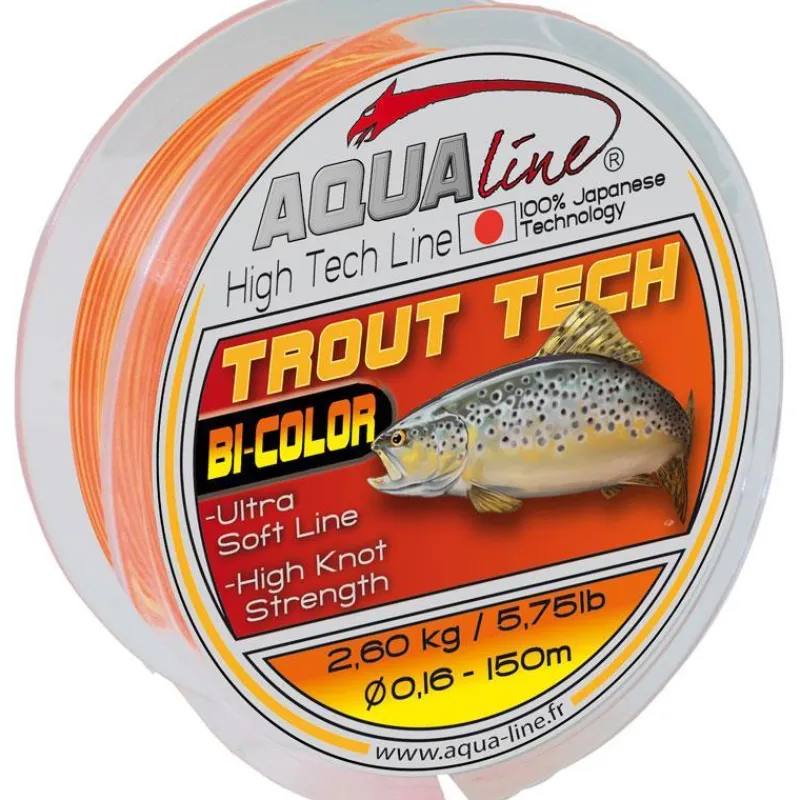 Nylon Aqualine Trout Tech Jaune Fluo