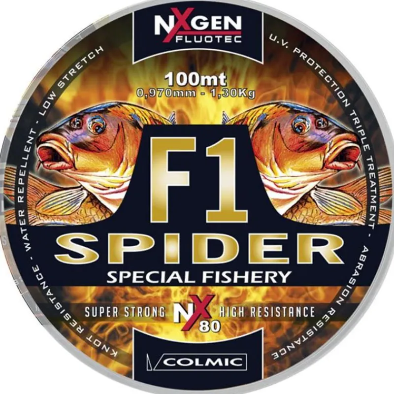Colmic Nylon F1 Spider Nx 80 - 100M * Fils - Tresses Coup & Anglaise