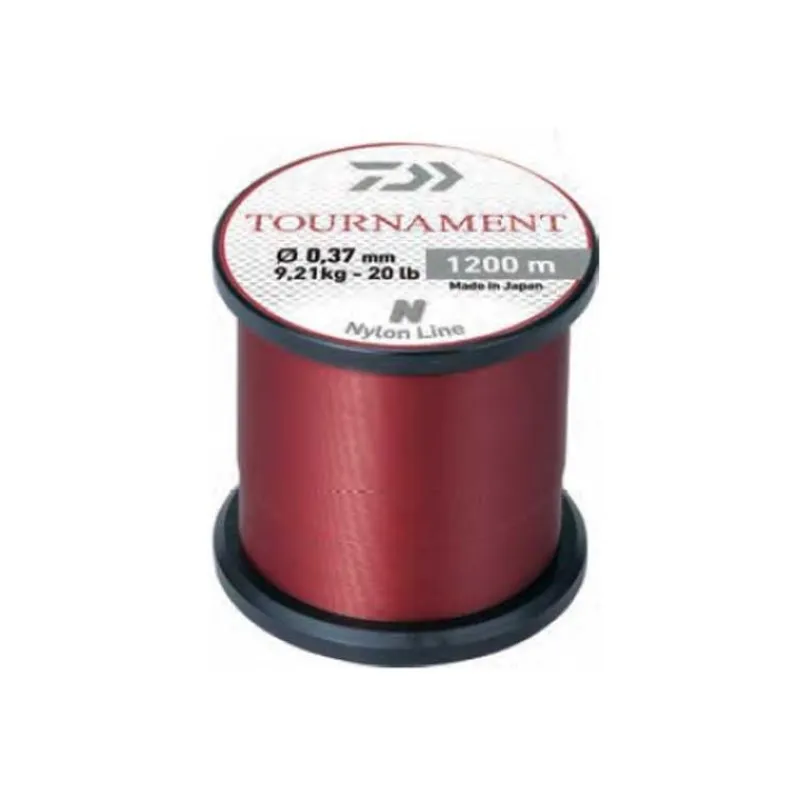 Daiwa Nylon Tournament Rouge - 1200M * Tresses - Fils - Bdl Mer
