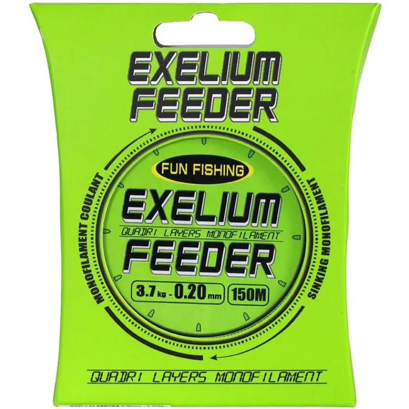 Fun Fishing Nylon Monofilament Exelium Feeder - 150M * Feeder|Fils - Tresses Coup & Anglaise