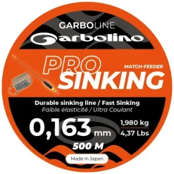 Garbolino Nylon Garboline Pro Sinking - 500M * Feeder|Fils - Tresses Coup & Anglaise