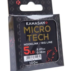 Kamasan Nylon Micro Tech Rig Line - 100M * Fils - Tresses Coup & Anglaise