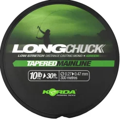 Korda Nylon Longchuck Tapered Mainline Green - 300M * Fils - Tresses Carpe