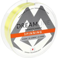Mikado Nylon Dream Line Spinning - Jaune Fluo - 150M * Fils - Tresses - Bdl Carnassier