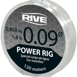 Rive Nylon Power Rig Transparent - 120M * Fils - Tresses Coup & Anglaise