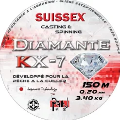 Suissex Nylon Pan Diamante Kx-7 Special Cuiller - 150M * Fils - Tresses - Bdl Carnassier|Fils Truite