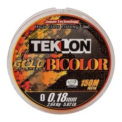 Teklon Nylon Gold Bicolor - 150M * Fils - Tresses - Bdl Carnassier|Tresses - Fils - Bdl Mer