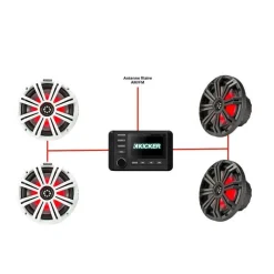 Kicker Pack Audio Kmc4 * Equipements Bateau & Annexe