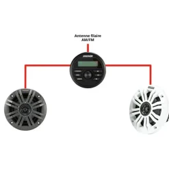 Kicker Pack Audio Kmc2 * Equipements Bateau & Annexe