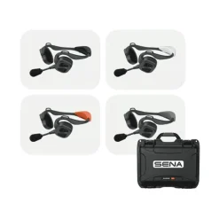 Sena Pack De Quatre Casques Bosun Quad Complets + Valise De Charge * Sécurité & Secours
