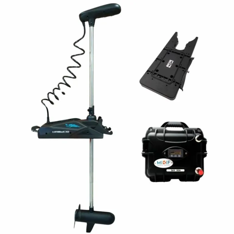 Pack Moteur Haswing Cayman B Gps 120Lbs 36V Version 1.6 Avec Télécommande Sans Fil, Plaque Quick Release Et Batterie Lithium 36V50amp + Chargeur