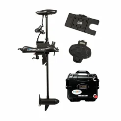 Haswing Pack Moteur Cayman B55lbs 12V Avec Pédale Sans Fil, Télécommande, Plaque Quick Release Et Batterie Lithium 12V5amp + Chargeur * Moteurs Électriques Bateau