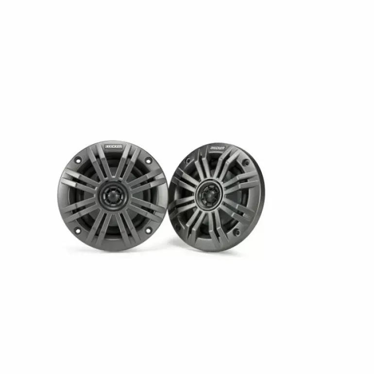 Paire Haut-Parleurs 4’’ Kicker Avec Grilles Blanches Et Noires