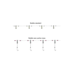 Flashmer Palangre Rototube - Pack * Lignes Montées