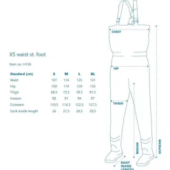 Kinetic Pantalon De Wading X5 Waist Boot Foot * Wading|Wading