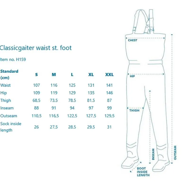 Pantalon De Wading Stoking Kinetic Classic Gaiter Waist St Foot - Olive