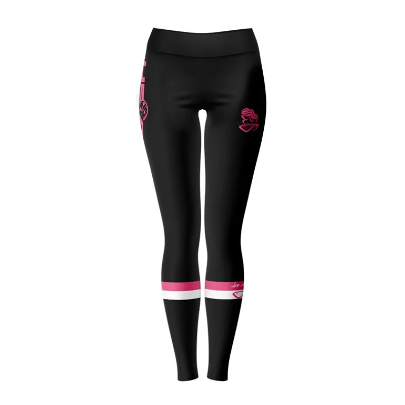 Hot Spot Design Pantalon Femme Leggings Lady Angler Striped - Noir * Pantalons, Salopettes & Shorts