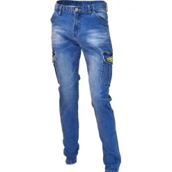 Tubertini Pantalon Homme Pantalone Denim Cargo - Bleu * Pantalons, Salopettes & Shorts