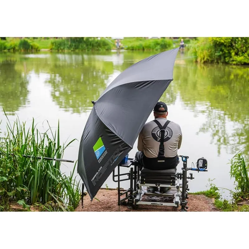 Preston Innovations Parapluie Inception Fibreglass Flatback Brolly 50” * Stations - Paniers Sièges|Parapluies