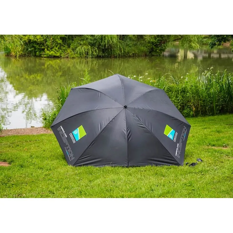 Preston Innovations Parapluie Inception Fibreglass Flatback Brolly 50” * Stations - Paniers Sièges|Parapluies