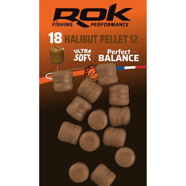 Pellet Artificiel Rok Fishing Halibut Pellet Perfect Balance Aromatise
