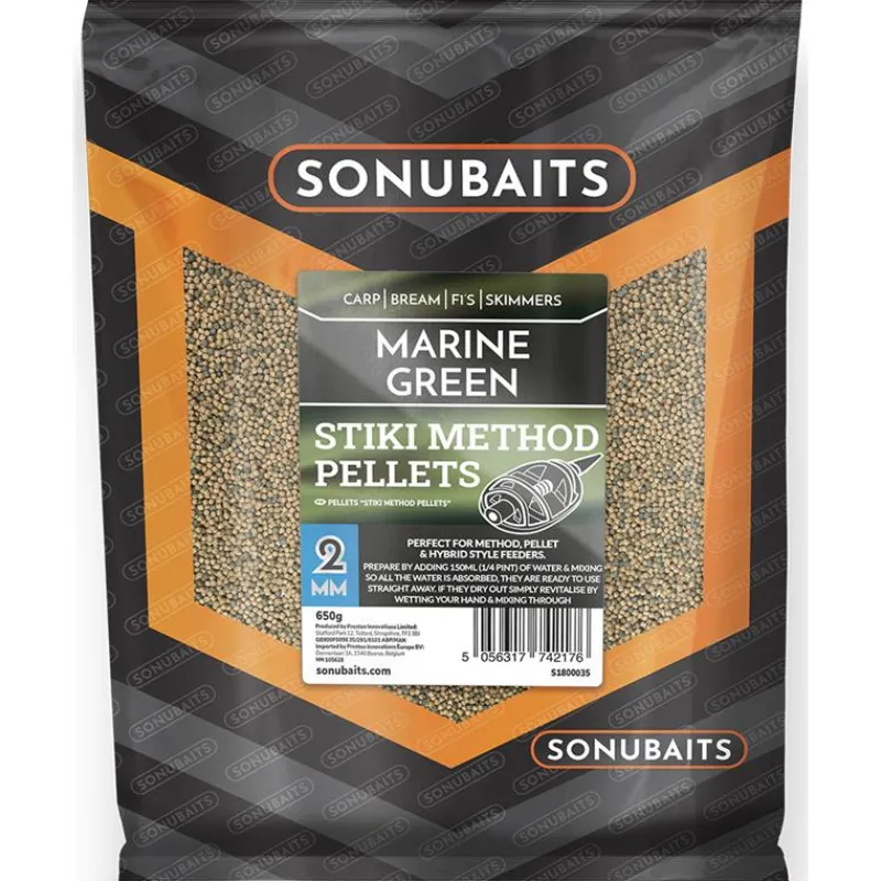 Sonubaits Pellet Marine Green Stiki Method Pellets * Appâts - Amorces