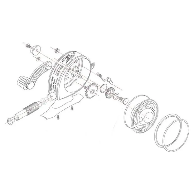 Peerless Bam Pieces Detachees Pour Moulinet Truite Ritma 72 D Et 73 D * Moulinets Truite