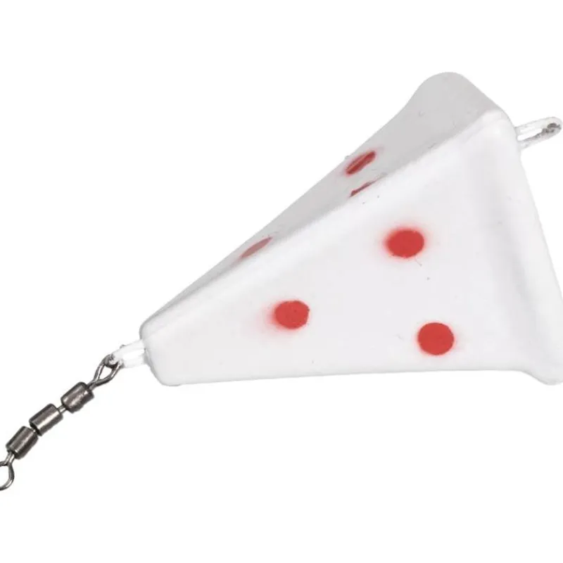 Zebco Plomb Flatty Scratcher Lead - Rouge Fluo/Pois Rouges * Plombs