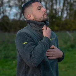 Ridge Monkey Polaire Homme Apearel Thermapro Sherpa Fleece - Green * Sweats & Polaires
