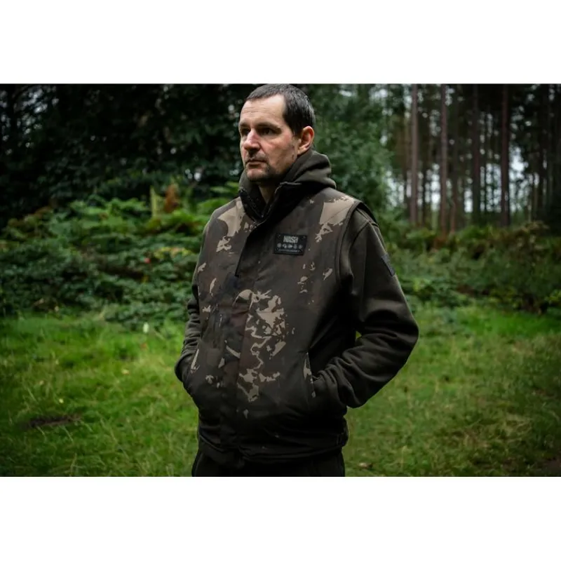 Nash Polaire Sans Manche Homme Zero Tolerance Sherpa Fleece Reversible Body Warmer - Camo * Sweats & Polaires