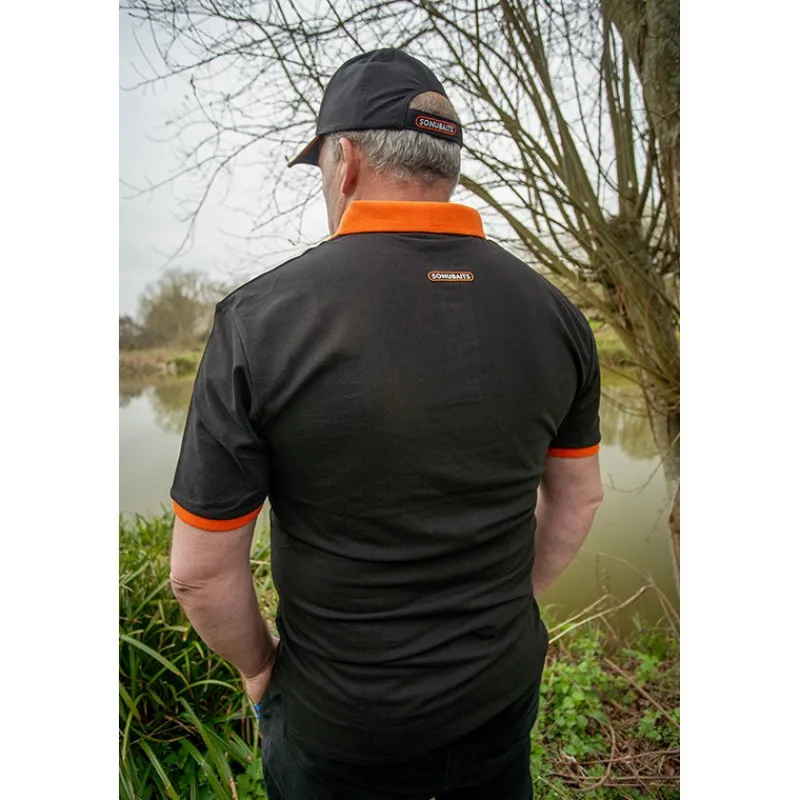 Sonubaits Polo Homme - Noir/Orange * T-Shirts, Polos & Chemises