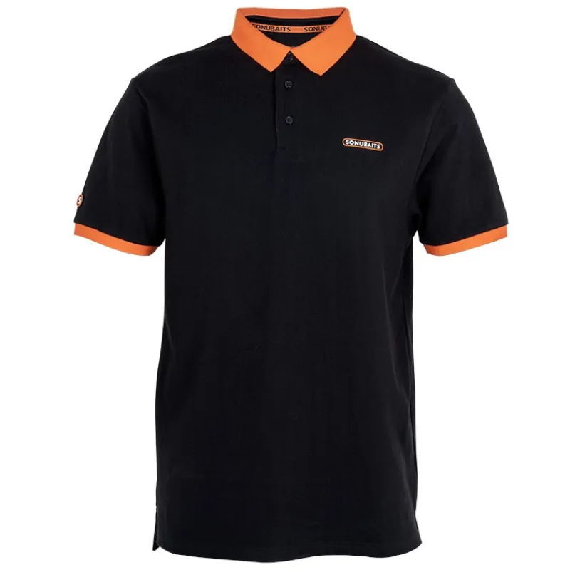 Sonubaits Polo Homme - Noir/Orange * T-Shirts, Polos & Chemises